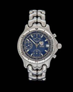 A Gentleman's Tag Heuer SEL chronograph wristwatch. Stainless steel. Automatic. Ref:CG2111-RO.