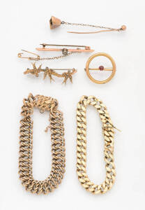 Assorted scrap gold jewellery. 9ct and 14ct. Weight 45 grams.