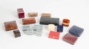 A collection of jewellery boxes.