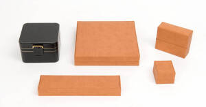 A collection of various jewellery boxes.
