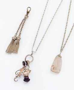A quantity of silver and costume jewellery, including bangles and brooches.&nbsp;