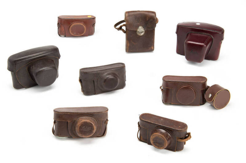 LEITZ (Germany): Leica camera cases.