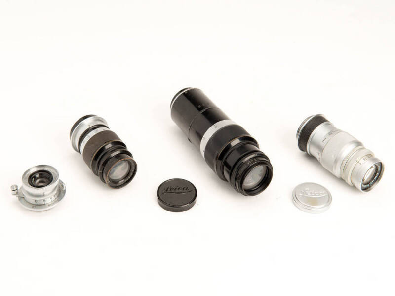 LEITZ (Germany): Leitz screw mount lenses (4).