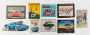 A group of nine modern tin signs mostly relating to Corvettes - 2