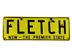 The right to display the New South Wales number plates ‘Fletch’