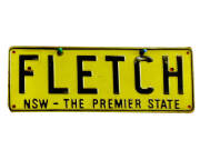 The right to display the New South Wales number plates &lsquo;Fletch&rsquo;