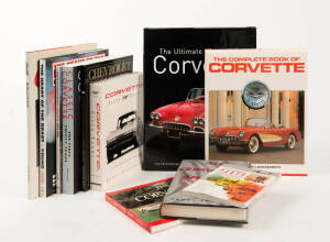 A collection of books relating to Chevrolet Corvettes 