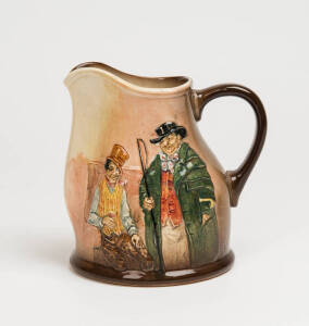 Royal Doulton series ware Dickens porcelain jug. 17cm.