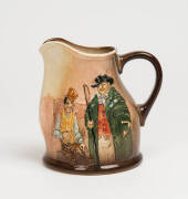 Royal Doulton series ware Dickens porcelain jug. 17cm.