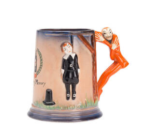 Carltonware devil porcelain tankard circa 1930s. 13cm.