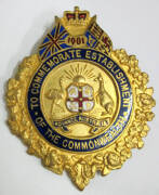 BADGES, ex William Alexander, manager of Australasia's Athletics team at 1912 Stockholm Olympics, noted "1901 To Commemorate Establishment of the Commonwealth"; "1911 Fed.Gas Employees Industrial Union"; "International Bowling Team 1925 Visit to Australia