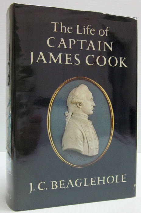 CAPTAIN COOK: "The Life of Captain James Cook" by J.C.Beaglehole [London, 1974], 760pp including index, tinted end-papers, coloured and b&w plates, top edge tinted, very good copy, illustrated, price-clipped d/j.