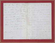 CHARLES DARWIN: manuscript letter to W.B. Carpenter concerning South American rock specimens, 25th December 1844DARWIN, Charles R. (1809-1882) This important letter forms a crucial part of the correspondence between Charles Darwin and the invertebrate zoo - 2