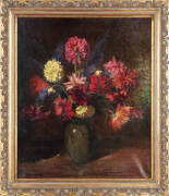 JAMES McMAHON (working 1930s, Australia), "Dahlia", oil on canvas, signed 'James McMahon', lower right, 60 x 50cm