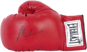 MUHAMMAD ALI, signature on 'Everlast' boxing glove. With CoA.