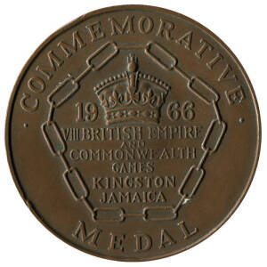 1966 COMMONWEALTH GAMES IN JAMAICA, Participation Medal "1966 VIII British Empire and Commonwealth Games, Kingston, Jamaica", 54mm diameter.