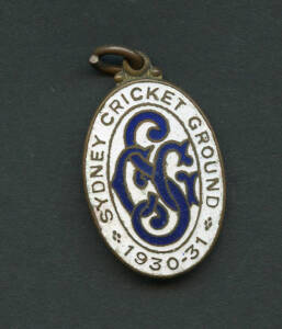 SYDNEY CRICKET GROUND, membership badges for 1930-31, 1931-32, 1933-34 & 1934-35.