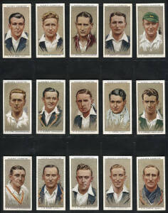 1934 Players "Cricketers 1934", complete set [50], noted Don Bradman, J.B.Hobbs & Bill Woodfull. An attractive set. G/VG.