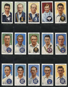 1938 Players "Cricketers 1938", complete set [50], noted Don Bradman, Sid Barnes & Lindsay Hassett. G/VG.