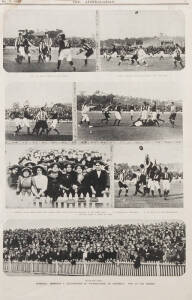 NEWSPAPER PAGES: Folder with miscellaneous football pages from 'The Australasian' 1909-37; 'The Star' 1934; 'The Weekly Times' & others c1930-70. Very strong in scarce WW1 years.