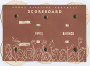 1956 "Argus Fireside Football", the scoreboard only. Scarce.