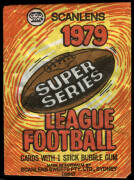 1979 "Scanlens, 1979, Super Series, League Football" wrapper. G/VG condition. Scarce.