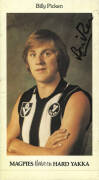 1979 Yakka "Collingwood Player Stickers" [13/20 known], with 11 signed in texta (some fading to signatures). Mainly G/VG.