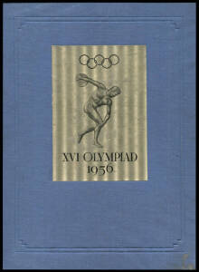 "Melbourne's Olympic Games Invitation" [Melbourne, 1948], rare 44-page book, published in 1948 as part of Melbourne's application for 1956 Olympics. Ex-library copy (missing Melbourne brochure & map usually found in back pocket).