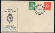 AUST. COINS incl. 1d set (ex 1925 & 1930), approx 2kgs of &frac12;ds & 1ds and $10 Bi-centennial folder x3: STAMPS incl. world stamps in albums and envelopes. Noted packet of KGV heads (mainly 2d orange) & 1937 FDC with a fine Commerce House cds.