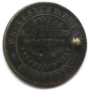Bullen, F & GF; Melb., ND Brass, &frac12;d, 24mm. Listed by Rennicks as a 1d only, 30mm diameter (R.62), rarity R6. However the Museum of Victoria note, on their website, "The brothers had one &frac12;d token struck..." and "...as it is not known to have circulated wid - 2