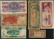 Album of world banknotes from Africa, Asia, Europe, Middle East, South America and USA. All sorts incl. earlier issues and higher denominations. Mixed condition. - 2
