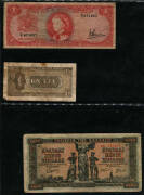 Album of world banknotes from Africa, Asia, Europe, Middle East, South America and USA. All sorts incl. earlier issues and higher denominations. Mixed condition. - 5