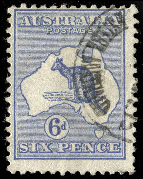 6d Ultramarine, INVERTED WATERMARK. Attractive Used example. BW:17a - $750.