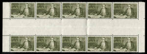 1966 (SG.400) 75c Cook, horizontal gutter block which yields 5 vertical gutter pairs. BW.462ca $2,000 for the complete gutter block.