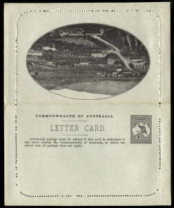 1911 (H&G.A5; ASC.L5) 1d Kangaroo, with "HUON VILLE, TASMANIA" in framed oval; "LORNE VICTORIA" in unframed oval; "MT. LOFTY RANGES, SOUTH AUSTRALIA." in unframed oval & "ST.GEORGE'S TERRACE, PERTH" in unframed oval, all Unused.