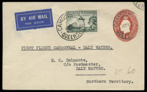 19 Feb.1930 (AAMC.151) Camooweal - Daly Waters cover flown by Australian Aerial Services on their new route intended to connect with Qantas Darwin flights. [50 flown]. Cat.$300.