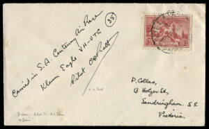 16 Dec.1936 (AAMC.666) Brisbane - Adelaide Air Race cover flown & signed by C.D.Pratt in a Klemm Eagle. [18 flown].