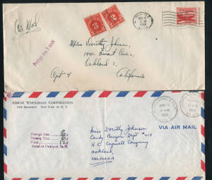 Album with a general collection incl. some MUH. Strength in postal history with a range of mint & used postal stationery, commercial mail incl. airmail, Special Delivery, taxed, pre-cancels and a few 1st Flights. Most to the same addressee, with good usag
