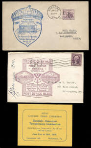 Group of commemorative covers celebrating various events etc. 1932-78, majority 1930's (90+); group of Philately related covers, 1928-77, with P.O. Dedications, Stamp Exhibitions etc. incl. a few signed (90+); June 1938 SEPAD National Stamp Exhibition boo