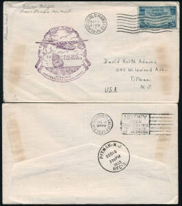 1935-40 duplicated group of International first flights. Majority three sets of 1937 trans Pacific flights to singular addressees. Fine condition. Suit re-seller.