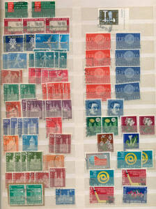 Various collections with Europa 1971-89** on Leuchturm hingeless pages; Austria mixture of mint & used incl. 1977-83**; Switzerland 1862-1980's, mixture of mint & used; s/book of maximum cards; mixed s/book of Europa & Hungary, majority FU and small s/boo