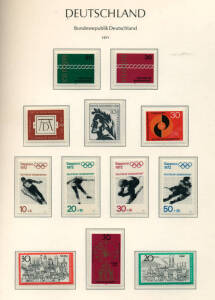 1960-89 mint and used collection on quality Leuchtturm hingeless pages. Reasonably complete, mint appear to be all MUH. Used, earlier years fine postally used, later years CTO. Fine and fresh ready for expansion.