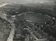 BILL WOODFULL'S 1934 ASHES TOUR PHOTOGRAPH ALBUM No.2: Large Photograph Album, very well annotated, with photographs (299), including action photographs, and others showing the huge crowds. Highlights include a photo of combined teams at Cambridge; aerial - 2