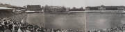 BILL WOODFULL'S 1934 ASHES TOUR PHOTOGRAPH ALBUM No.2: Large Photograph Album, very well annotated, with photographs (299), including action photographs, and others showing the huge crowds. Highlights include a photo of combined teams at Cambridge; aerial - 4