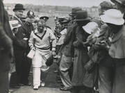 BILL WOODFULL'S 1934 ASHES TOUR PHOTOGRAPH ALBUM No.3: Large Photograph Album, very well annotated, with photographs (159), including action photographs, and others showing the huge crowds. Highlights include panoramic photos (4 joined) of the 3rd Test at - 4