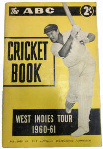 ABC Cricket Books, 22 issues 1960-61 to 1985; other tour guides (11); 1977 centenary Test programme; other items including 1952 Stawell Gift programme; 1972 ABC Olympic Guide; 1973 Melbourne Cup brochure.