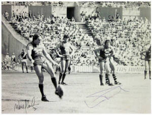 FITZROY: Balance of collection, noted "Team of our Century 1897-1996" plaque; photographs (13 - two signed); annual reports (3); "Football Record"s (3); signed cover; video; also The Beatles books & magazines (5).