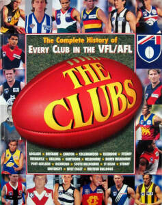 FOOTBALL BOOKS, noted "The Clubs - The Complete History of Every Club in the VFL/AFL" edited by Hutchinson & Ross [Melbourne, 1998]; "100 Years of Australian Football" edited by Ross & Hutchinson [Melbourne, 1996]; "Collingwood at Victoria Park" by McFarl