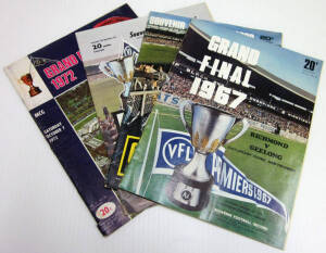 1967-2002 "Football Record"s, all Grand Finals, not a complete run, and some duplication. Fair/G condition.