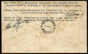 The first Bass Strait Air Mail: 19 Jan.1931 (AAMC.175) (Hobart) - Launceston - Melbourne - (Sydney) registered cover, flown and signed by Charles Kingsford Smith in the "Southern Cloud". The flight was continued from Melbourne to Sydney in the "Southern S - 2
